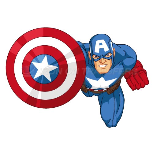 Captain America Iron-on Stickers (Heat Transfers)NO.64